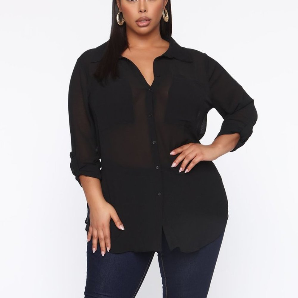 Not Your Honey Tunic Top - Black